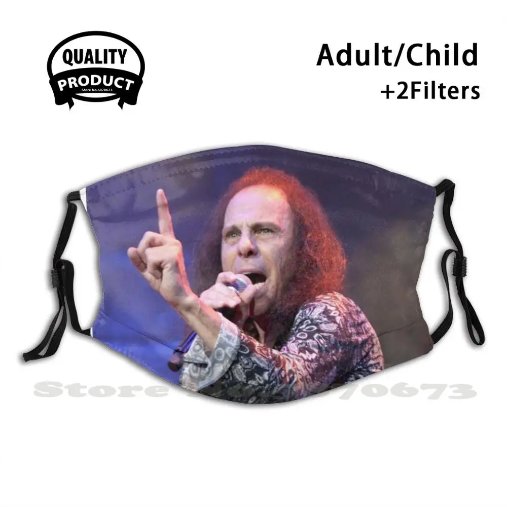 

Маска для лица Ronnie James Dio-Color, моющаяся, многоразовая