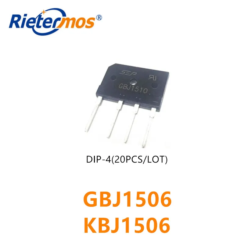 20 шт GBJ1506 KBJ1506 15A600V DIP4 высокое качество| |