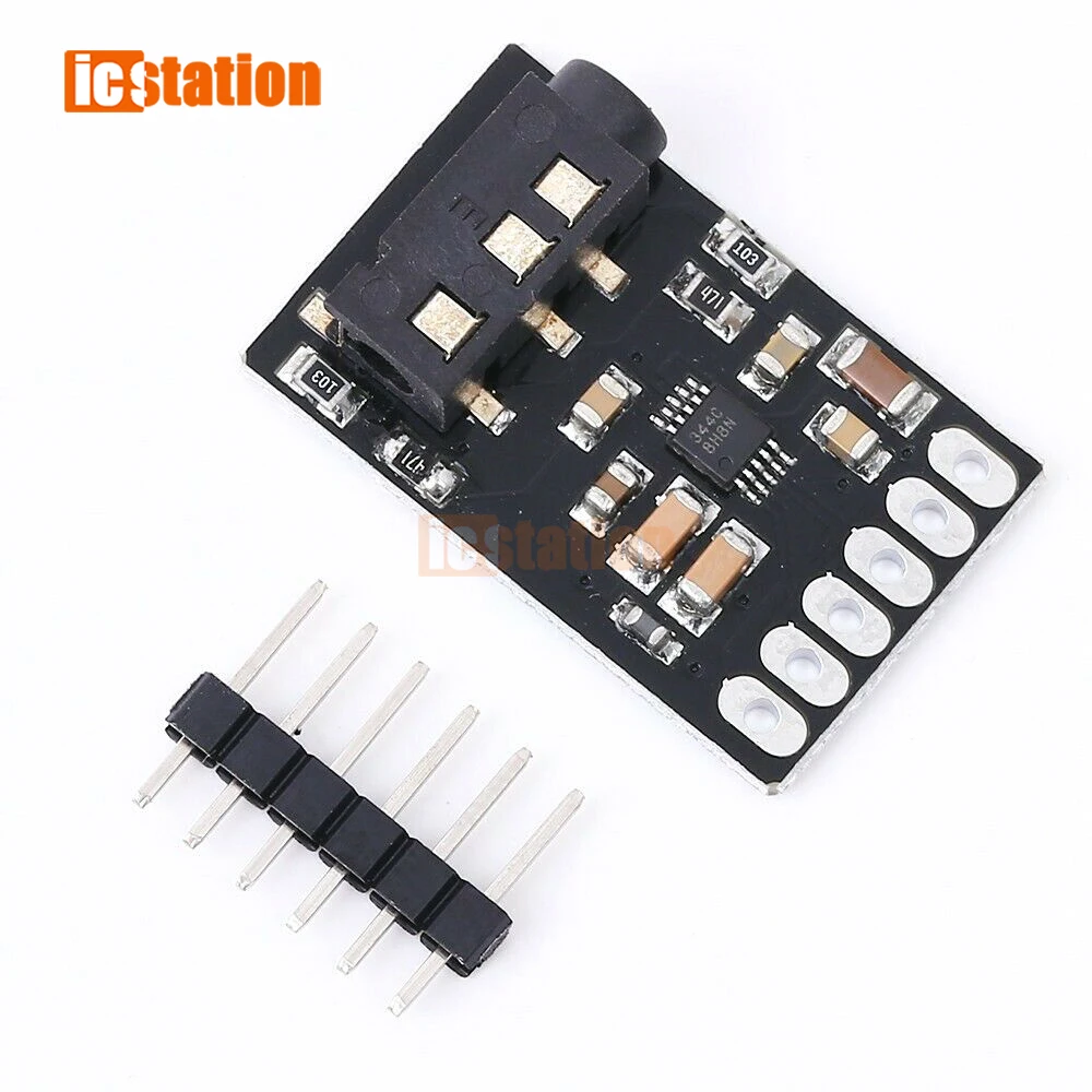 

CS4344 D/A Digital to Analog Stereo Audio Converter Board Module 2-200kHz linear analog Low-pass Filter Auto-speed