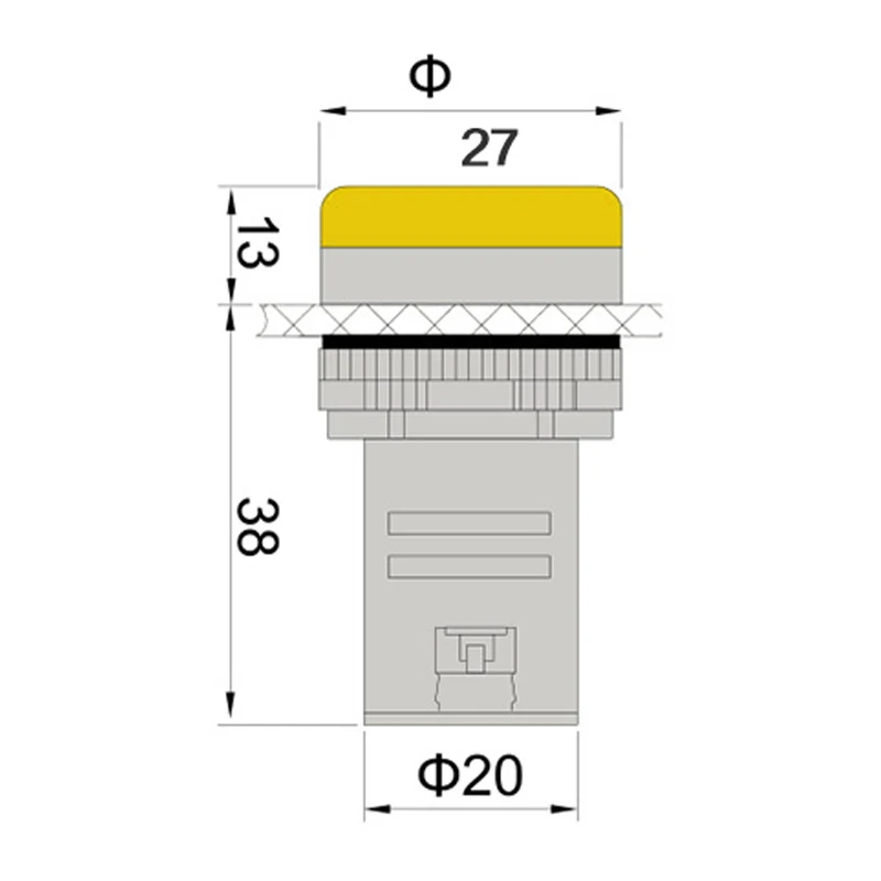 1 шт. 12 в 24 110 220 380 22 мм|led pilot lamp|pilot lamppilot indicator |
