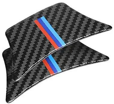 Наклейка на руль из углеродного волокна м-образный знак эмблема 3D Автомобильная