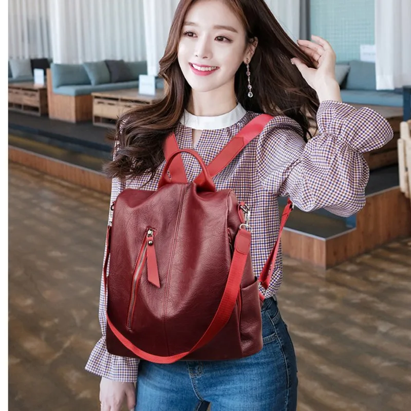 

Women Backpack Girl Famous Brand Student Black Retro Backpacks For Teenage Girls Mochilas Teen Backpack Bookbags
