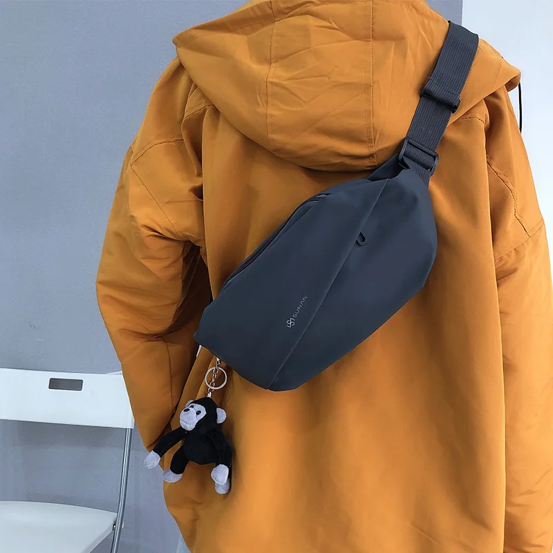 2021 new men's messenger bag men's messenger bag travel chest bag men's messenger bag boys nylon short