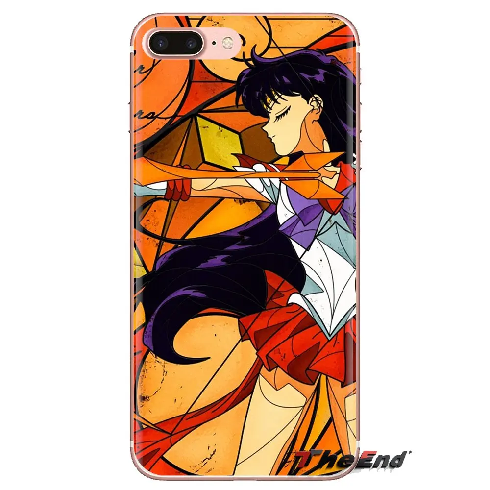 For iPod Touch Apple iPhone 4 4S 5 5S SE 5C 6 6S 7 8 X XR XS Plus MAX Transparent Soft Shell Covers Sailor moon Mars |