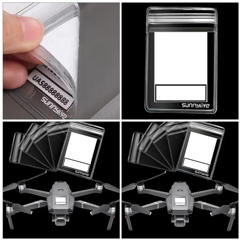 

5 Sets Professional Waterproof Cover Adhesives Drone Code Protective Cover