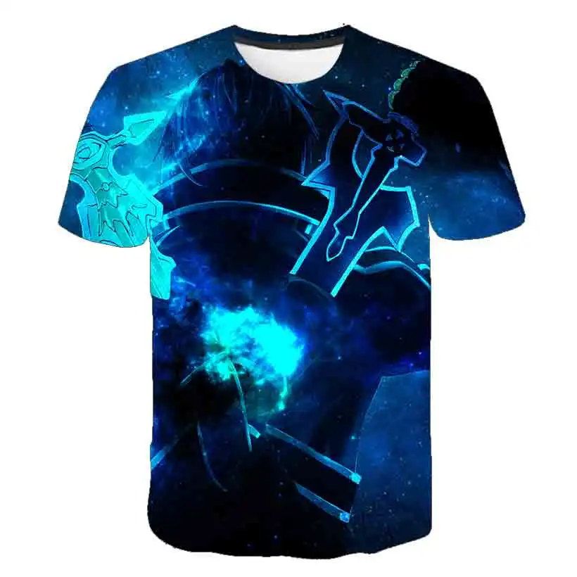 

New Fashion T shirt Summer Japanese Anime Short Sleeve Boys And Girls Street Hip hop T shirt Children Harajuku Casual Shirt