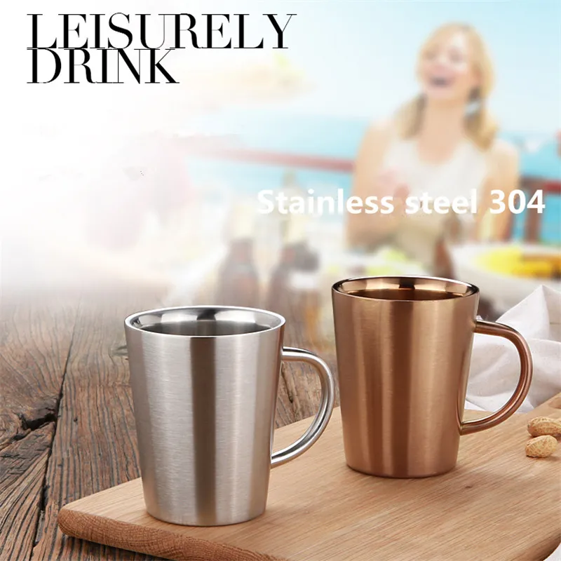 Мини 360 мл креативная пивная чашка из нержавеющей стали 18/8 Гальваническая