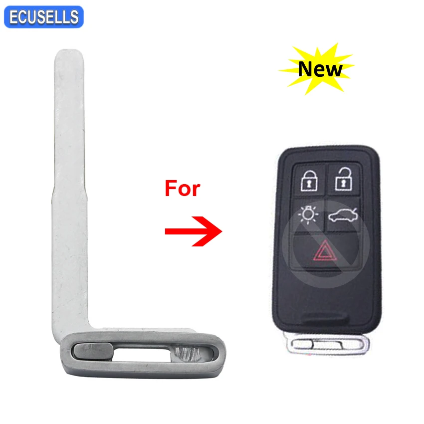 Новинка сменный 5 кнопочный необработанный брелок для ключа умный Volvo S40 S60 S80 XC 60 70