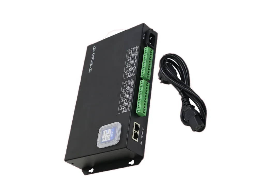 H801RS 8 портов artnet/DMX к SPI контроллер пикселей PC DMX512 WS2811 WS2812 Max 8192 матрица