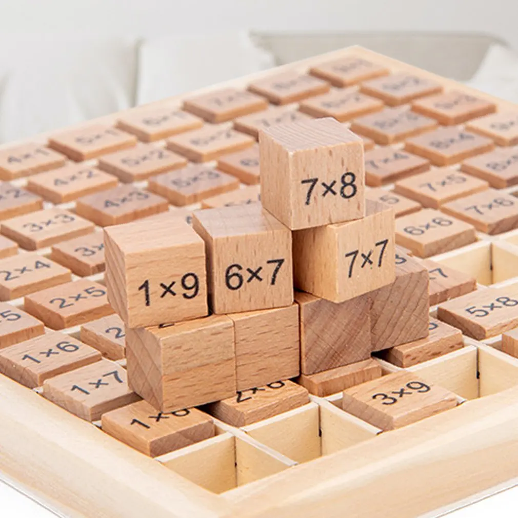 Детская игрушка Монтессори Развивающие деревянные игрушки для детей таблица