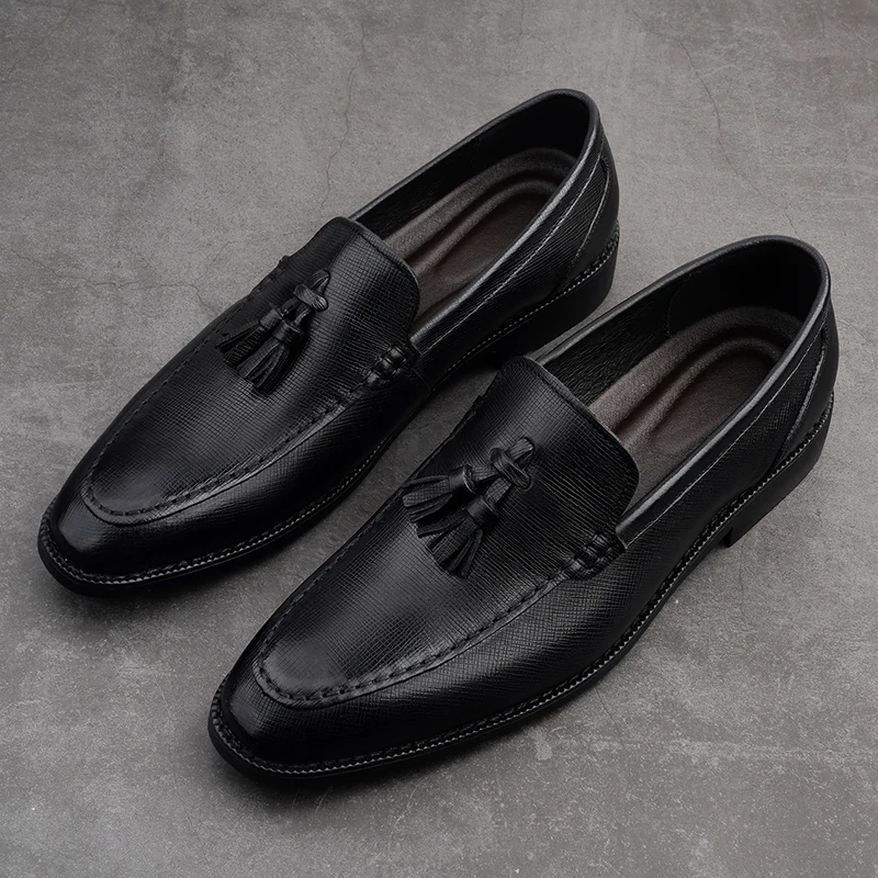 

Leisure Shoes Casual Male Shoe Men Flat Shoes Man Leather Fashion Zapatillas Hombre Loafers For Mens Causal Black Spring Zapatos