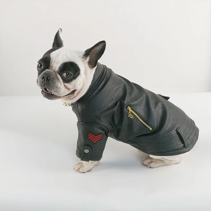 Зимнее ветрозащитное пальто для собак куртка одежда французского бульдога