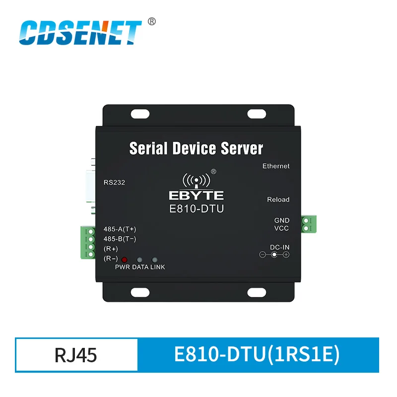 

RS485 RS422 Ethernet Single Serial Server Two-Way Socket TCP UDP Socket Transmission Modem E810-DTU(1RS1E)