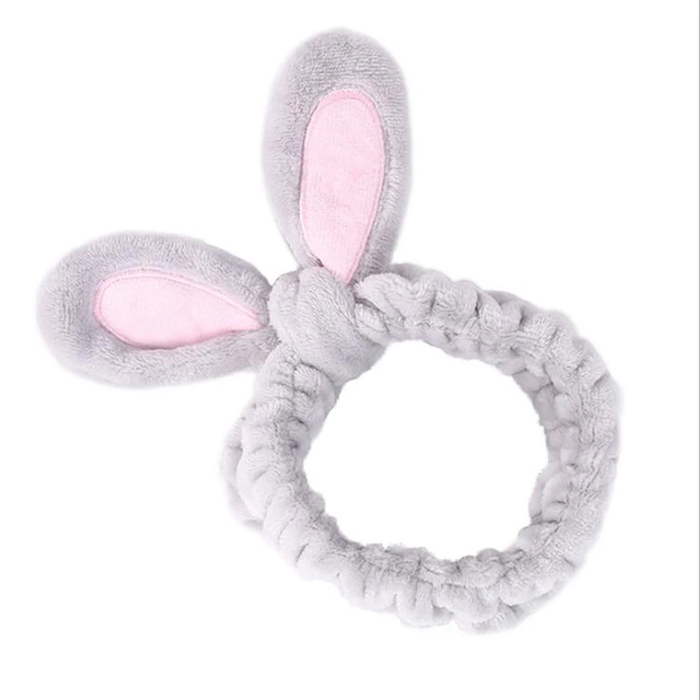 Хлопковая мягкая эластичная лента для волос с кроличьими ушками повязка на
