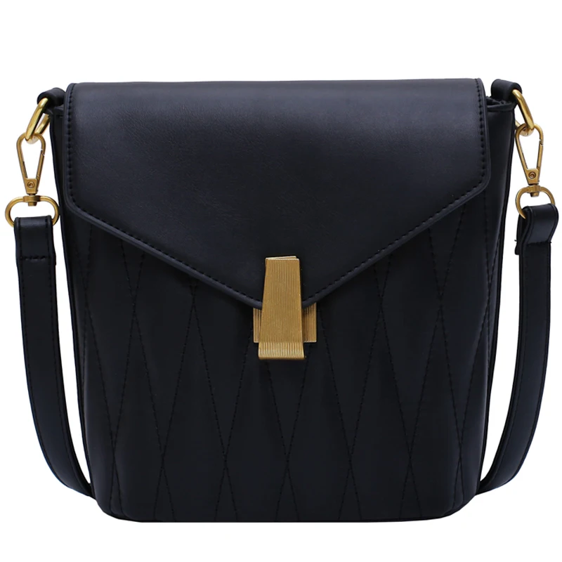 IVog Новое поступление повседневная женская маленькая сумка через плечо черная