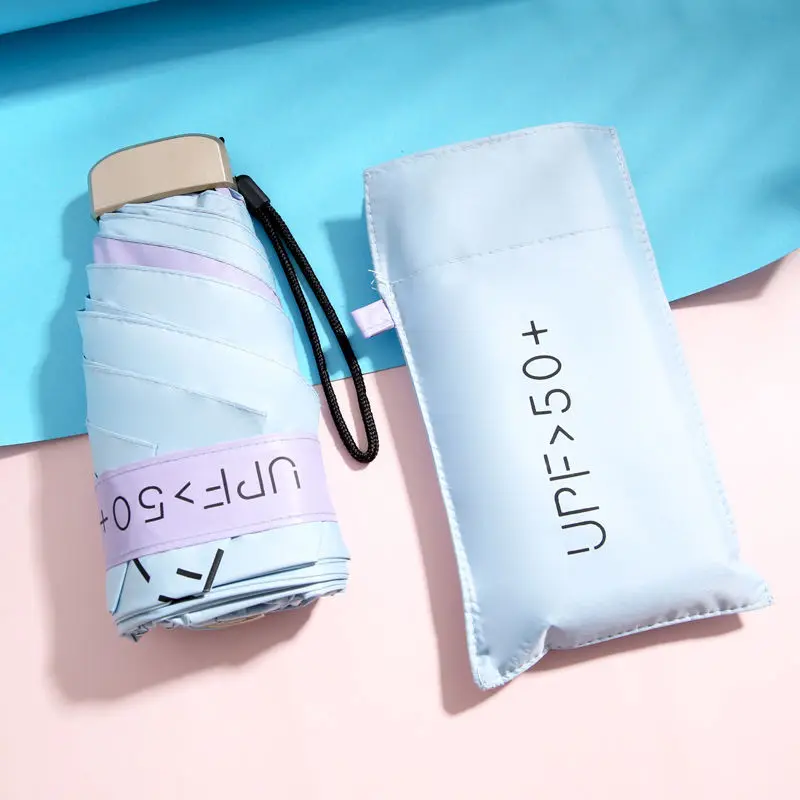 

Color glue mobile phone umbrella black glue ultra light compact portable sunscreen anti ultraviolet sunshade sunny umbrella