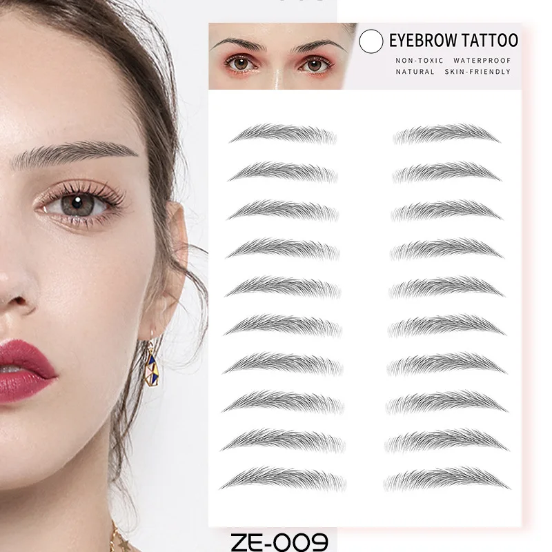 

6D Simulation Eyebrow Sticker Lazy 3D Waterproof Mimic Eyebrow Sticker Tiktok ed Water Transfer Tattoo Eyebrow Sticker