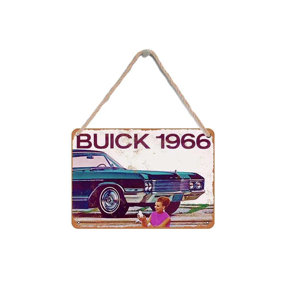

Isaric деревянный подвесной знак 8X12 дюймов 1966 автомобиль искусство смешной деревянный знак