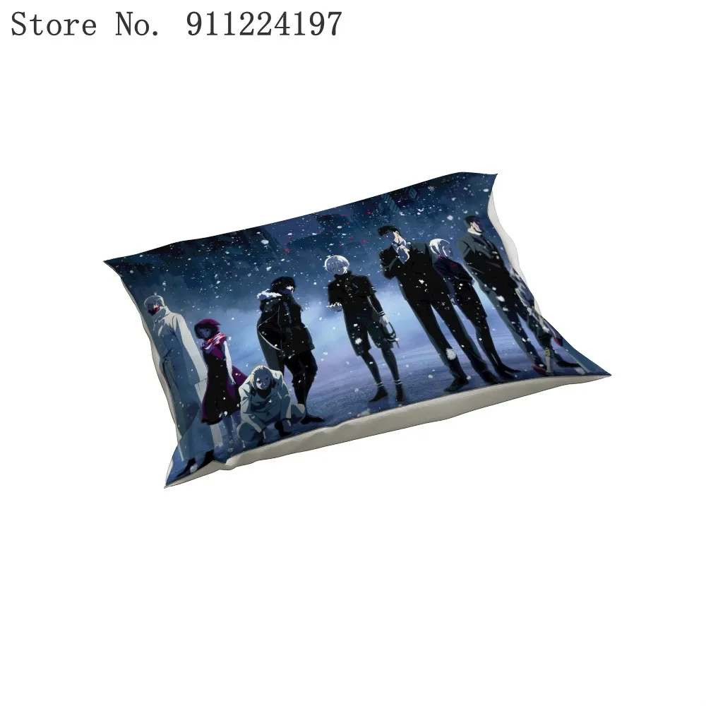 

3D Digital Printed Anime Tokyo Ghoul Pattern High Quality Bedding Set Duvet Cover with Pillowcases Bed Set Blue Bedding Set