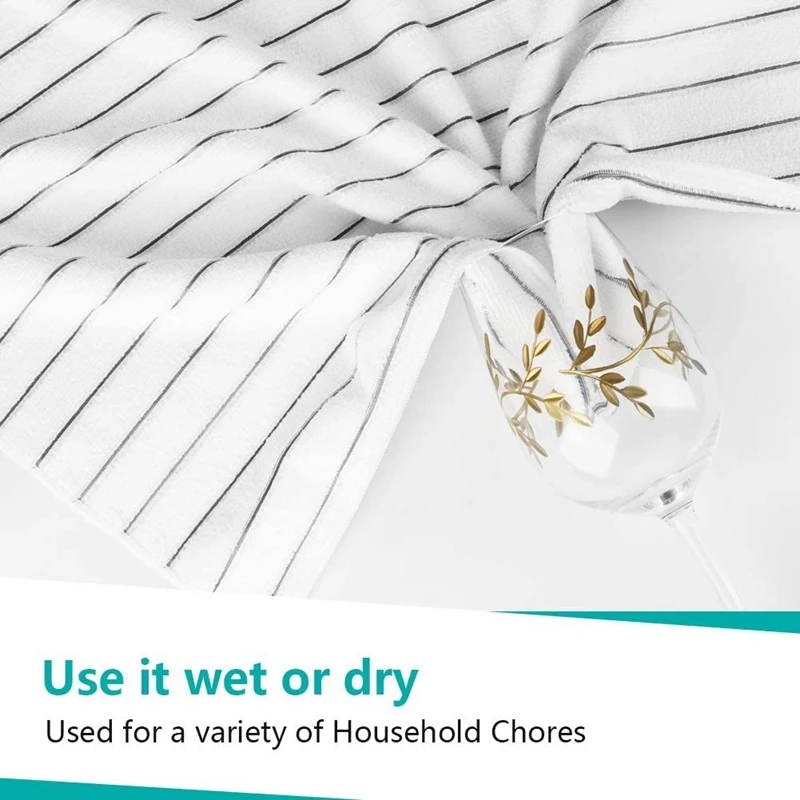 

Kitchen Towels Microfiber Dishcloth 18inch x 26inch,Soft and Absorbent-8 Pack,Multi-Purpose Dish Towels for Home Kitchen