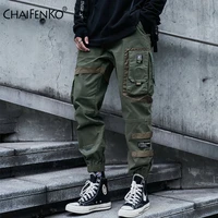 chaifenko hip hop cargo pants men fashion harajuku black harem pant streetwear joggers sweatpant multi pocket casual mens pants