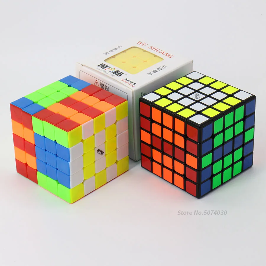 Qiyi Mofangge Wushuang 5x5x5 Speed Magic Cube Puzzle 5x5 кубов соревнований игрушки WCA Championsh Square Black Strickerless