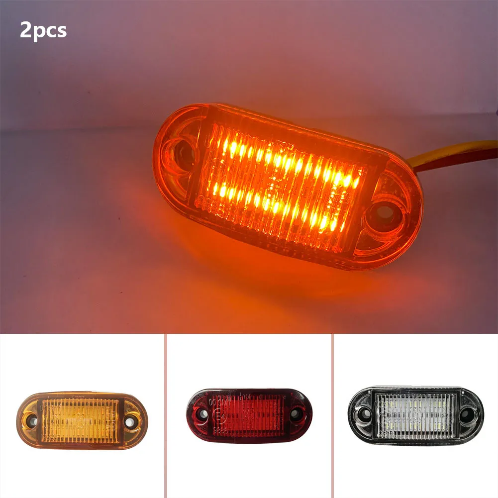 

Hot Sale 12V-24V 6LED Light 2X Pickup Trucks 6LED Side Lights E4 Trailer 10-30V Side Tail Lights MK-019