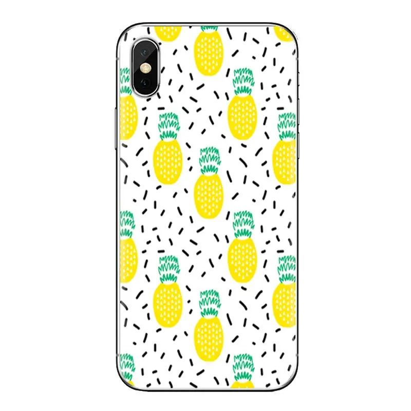 Прозрачные мягкие чехлы для samsung Galaxy S2 S3 S4 S5 MINI S6 S7 edge S8 S9 Plus Note 2 3 4 5 8 Coque Fundas ананас |