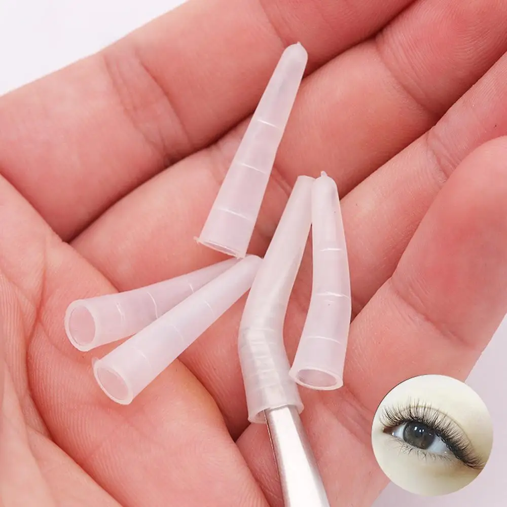 

10 Pcs Grafting Eyelashes Tips Covers Tweezers Silicone Cases Falling Bad Tweezers Sets Eyelashes Auxiliary Tools