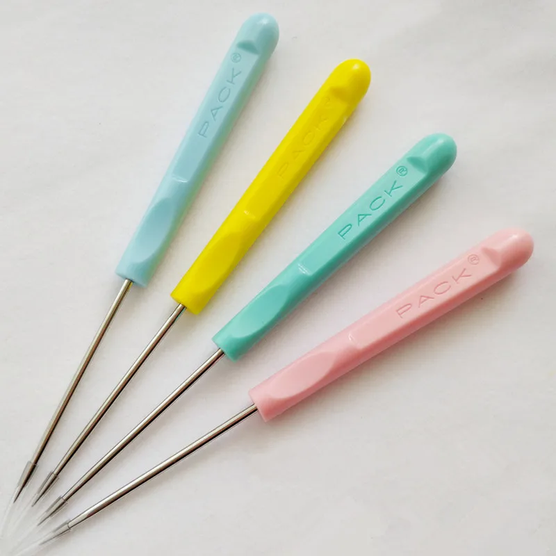 3 шт. пластиковые ручки для шитья шило спицы стальные кромки вязания крючком