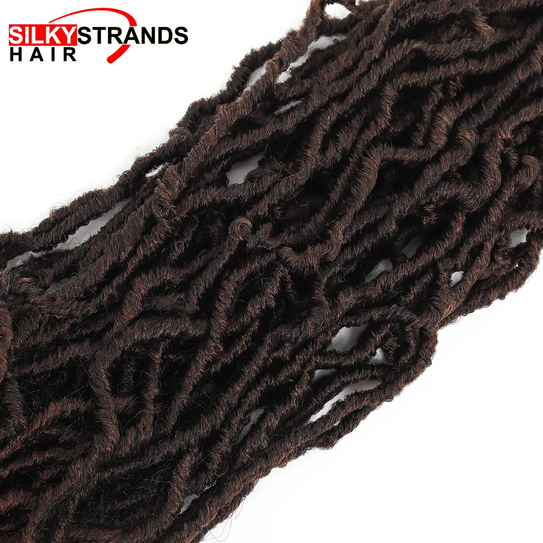 Мягкие Dread Bobbi Boss Nu Locs крючком волосы 18 дюймов 20 прядей/упаковка Омбре Faux Locs синтетические косички для наращивания волос