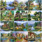 KAMY YI пейзаж дом Садовая жизнь алмазная живопись вышивка крестиком 5D Diy Вышивка полностью Алмазная мозаика Искусство украшение дома