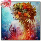 Полноразмерные алмазные граффити, картина 5D сделай сам с изображением женщины, вышивка крестиком, стразы, картина, декор