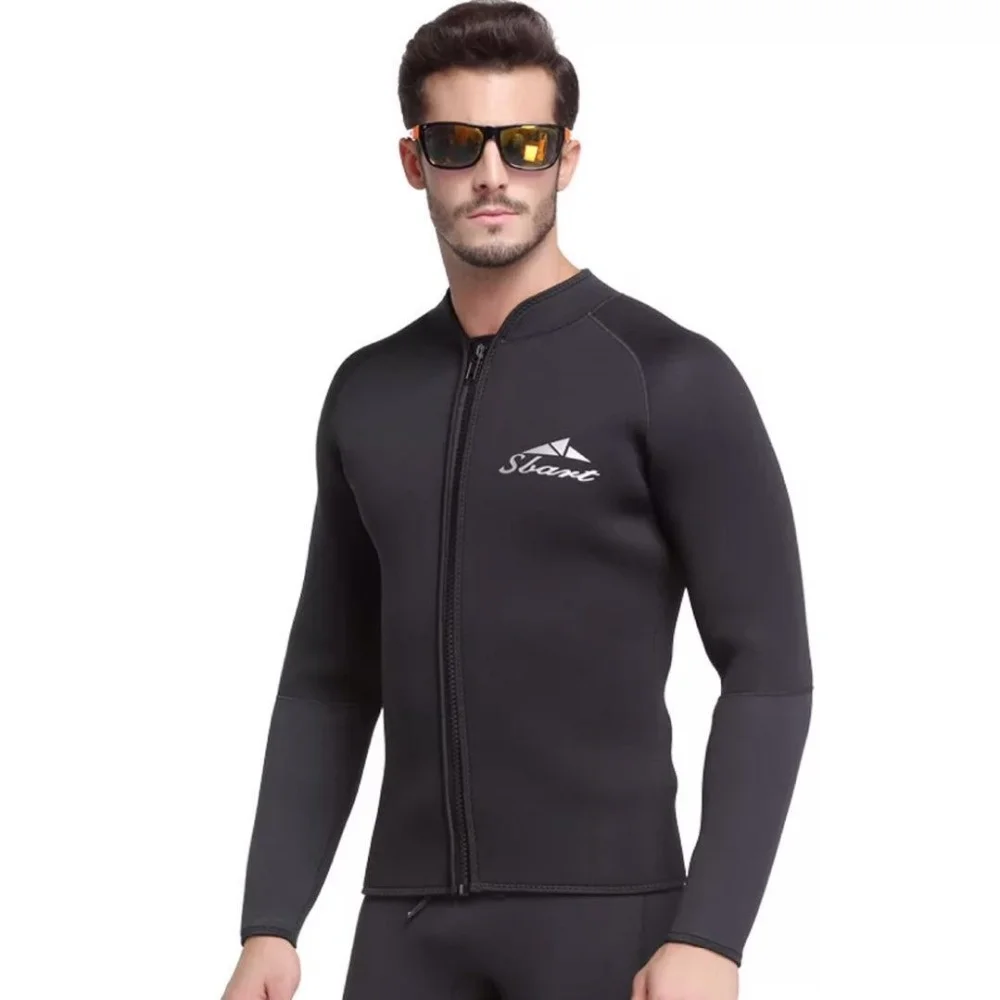 

Men's 3mm Wetsuits Jacket Long Sleeve Neoprene Wet suit Top Adult Youth Wetsuit Diving Snorkeling Surfing Swimming Suit