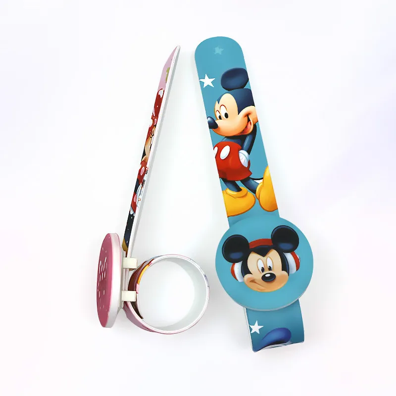 Disney Mickey silicone led children's cartoon clapping electronic watch cute children's Watch kids watches children girls gifts
