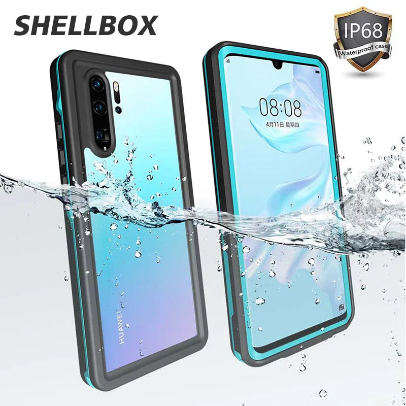 

SHELLBOX Waterproof Case for Huawei P30 Pro P30 Lite P40 Pro Shockproof Clear Case for Huawei P20 Lite P20 Pro Protection Cover