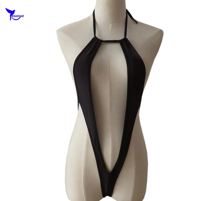 Микро цельный стринги Рогатка бикини Женский Экстремальный купальный костюм для