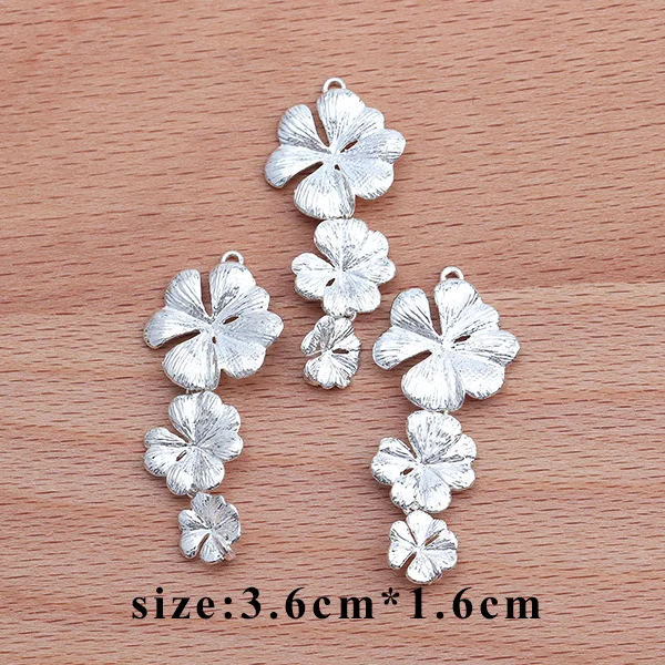 M33608 GUFEATHER M336, ювелирные аксессуары, 18k позолоченный, diy кулон, форма цветка, ручная работа, diy серьги, изготовление ювелирных изделий, 10 шт./партия - Цвет: M33608