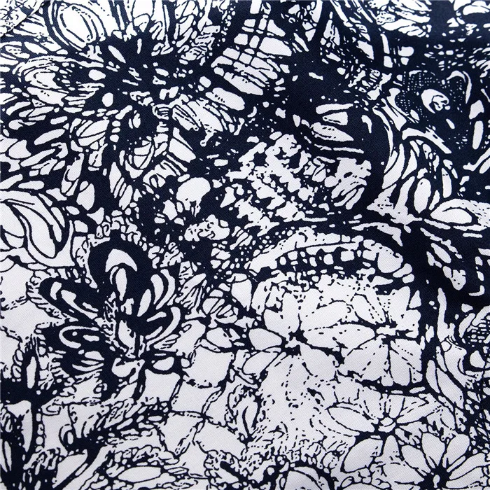 Рубашка мужская с цветочным принтом гавайская Хлопковая сорочка длинным рукавом