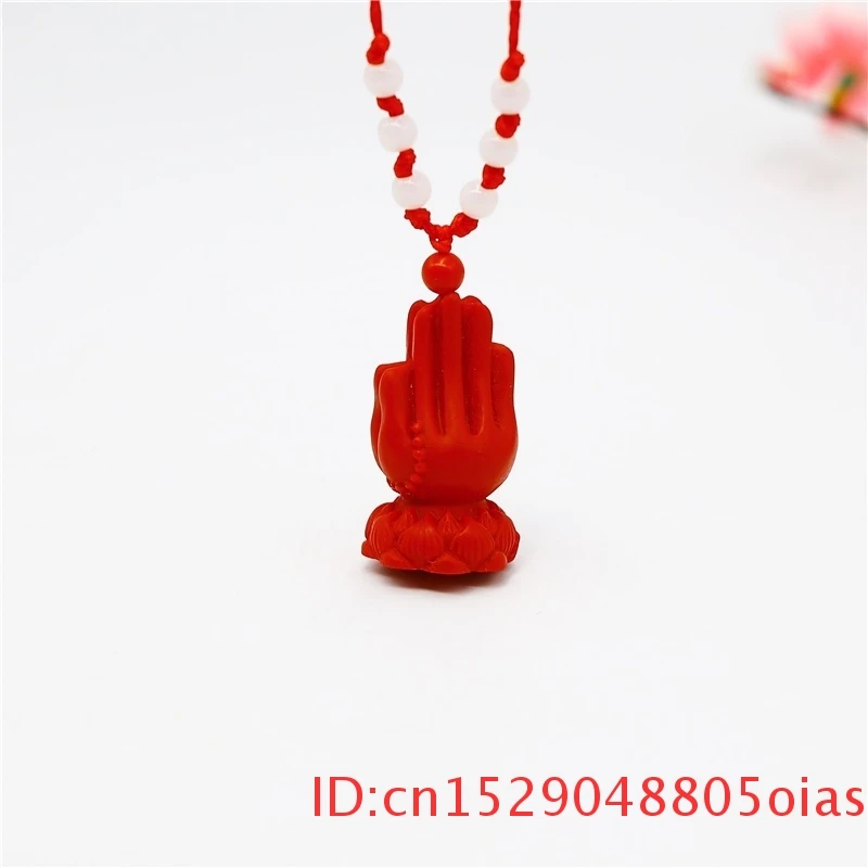 Ожерелье Модный китайский буддизм женский красный Шарм органические ювелирные