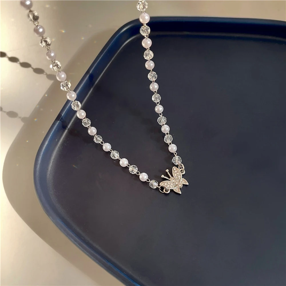 

West New Fashionable Charm Temperament Of Contracted Female Butterfly Shape Necklace Collarbone Jewelry Chain Necklace