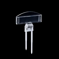 plastic pop sign display promotion clip holder pin type for paper card signage advertising in retail stores 20pcs