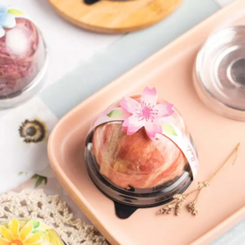 80 шт. Вишневый яичный желток четкая печать наклейка полоса упаковка для лунного