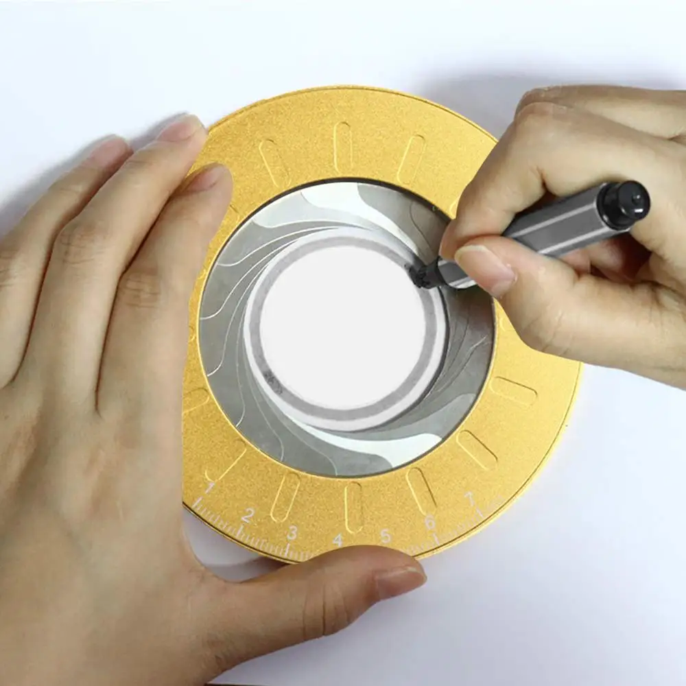 Регулируемый Круглый Инструмент из нержавеющей стали измерительная креативная