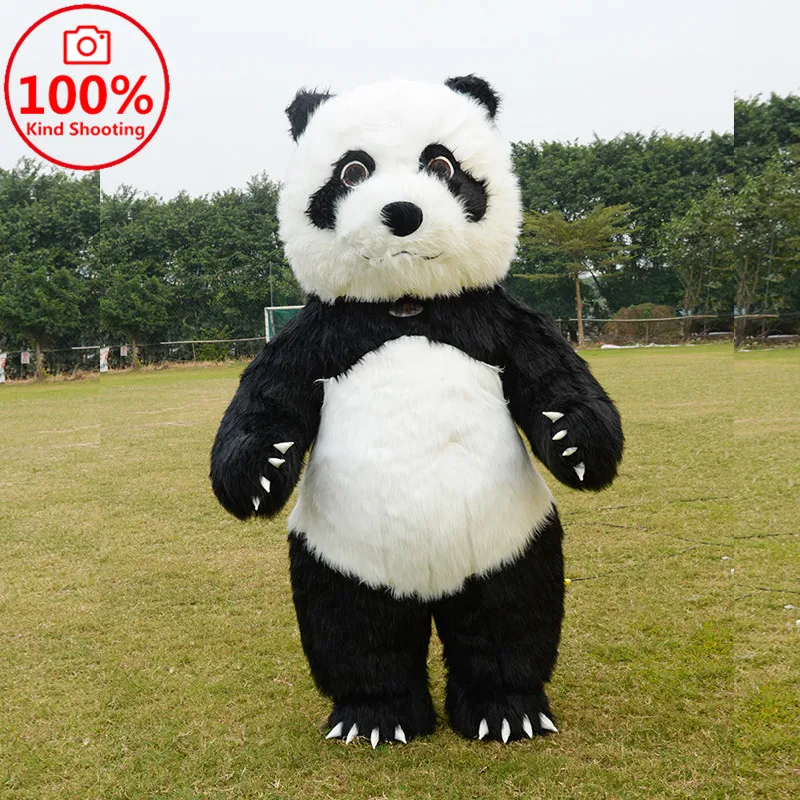 Panda Inflatable Mascot for Advertising Customize For Adult Mascotte Costumes Adult Disfraz Mascota Tall Mascotte Kostuum