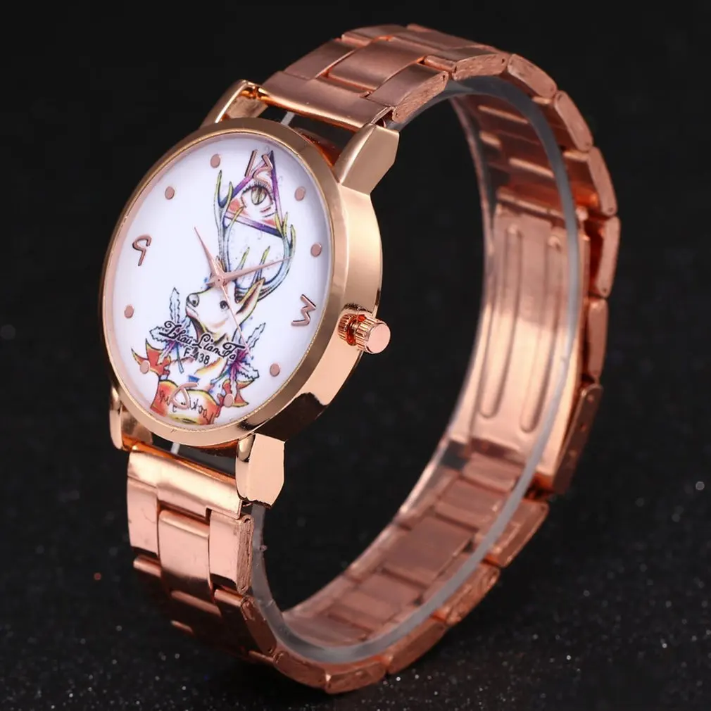 Мужские наручные часы из нержавеющей стали золотые и розовые кварцевые лучший