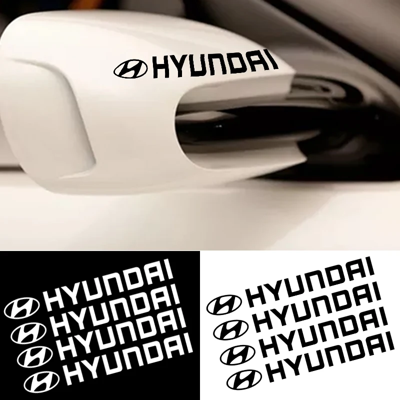 4 шт. наклейки на дверную ручку автомобиля наклейка украшение для Hyundai Santa Fe Sonata