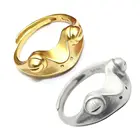 Женские подарки на день Святого Валентина, регулируемые ретро кольца на удачу, Открытое кольцо, креативное богемное женское кольцо с животным