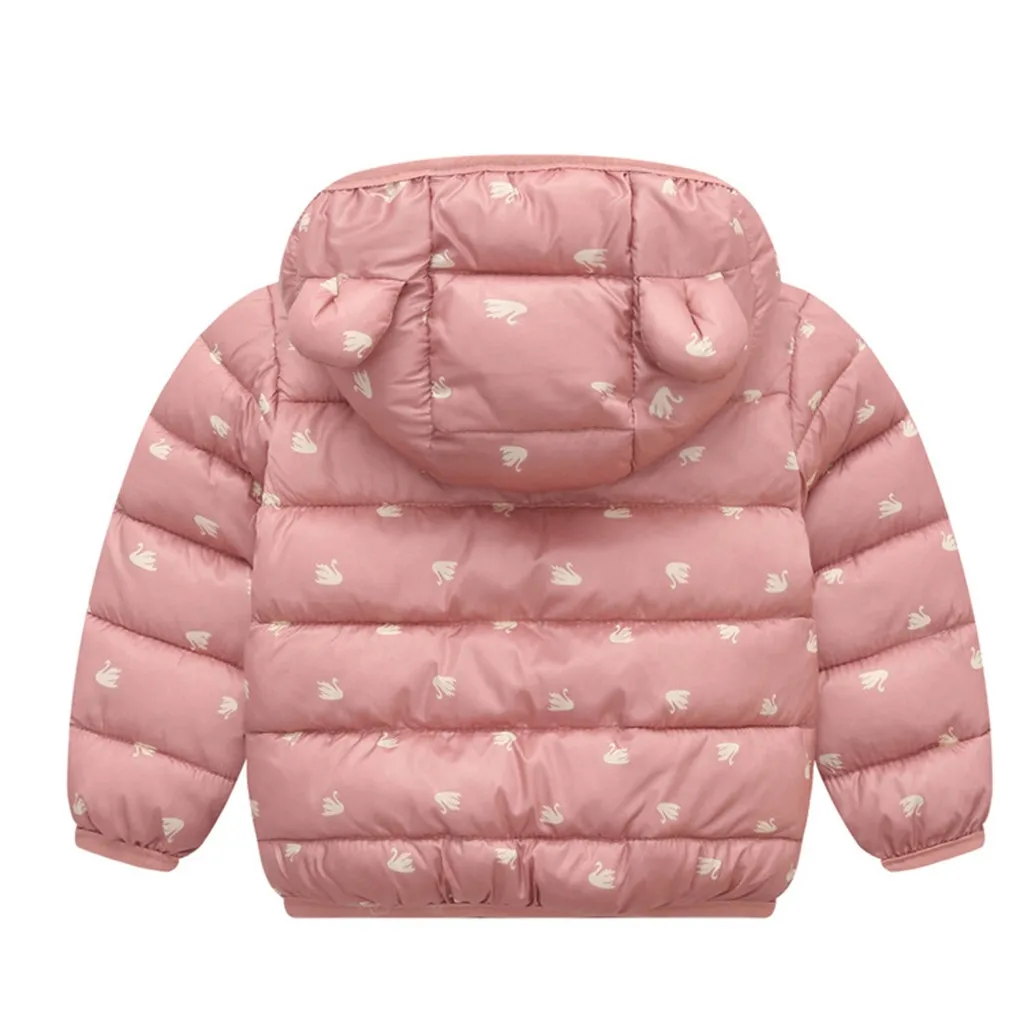 Winter Coat Kids Boys Girls Cartoon Animal Long Sleeve Snowsuits Zip Hooded Warm Soft Cotton Windproof Clothes Y822 |