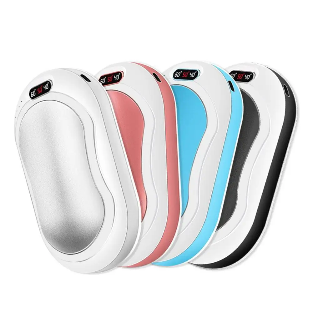 

10000Mah Hand Warmer USB Power Bank Portable Electric Pocket Hand Warmer Digital Display Flashlight Christma Gift